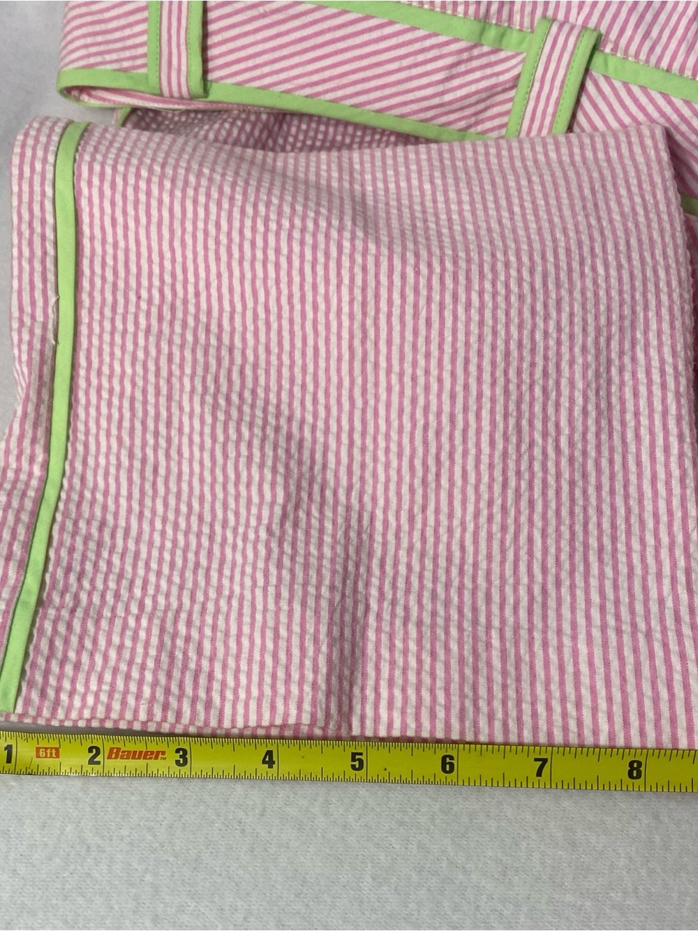 Lilly Pulitzer VINTAGE WHITE LABEL Pink White Stripe 2 Piece Set Top Capri 6 - Picture 15 of 15